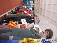 Участники Зимнего чемпионата Украины по пожарно-прикладному спорту