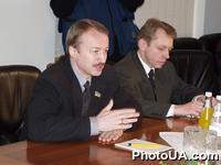 Встреча руководителя депутатской фракции Социал-демократической партии Украины (объединенной) А.Зинченко с  депутатом Сейма Республики Польша, экс-премьер-министром Республики Польша В.Тимошевичем