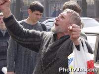 Участник акции "За Украину без Кучмы и олигархов", организованной общественным комитетом "За правду!"