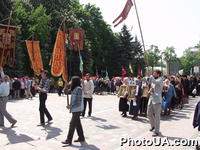 Акция протеста против визита в Украину Папы Римского Иоанна Павла II, организованная Союзом православных братсв Украины при поддержке Славянской партии, Конгресса Рорссийских организаций Украины, ЗУБРа у стен ВС Украины