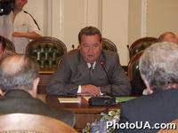 Глава Верховного Совета Украины Иван Плющ на официальной встрече с Президентом Молдовы Владимиром Ворониным во время двухдневного визита Президента Молдовы в Украину