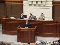 Выступление президента Украинского Союза промышленников и предпринимателей Анатолия Кинаха в Верховном Совете Украины, перед голосованием парламента по вопросу об избрании А.Кинаха премьер-министром Украины