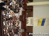 Виступ президента Українського Союзу промисловців та підприємців у Верховній Раді України перед голосуванням парламентом по питанню про обрання А. Кінаха прем'єр-міністром України