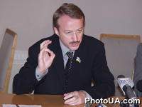 Народный депутат Украины Александр Зинченко на встрече с представителями СМИ
