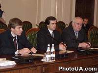 Встреча Верховного Совета Украины Ивана Плюща с прнмьер-министром Республики Молдовва Василе Тарлевым.