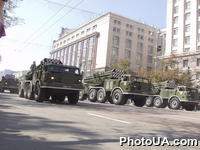 Праздничный парад, посвященный 10-й годовщине Независимости Украины. Лучшие образцы военной техники на Крещатике в Киеве