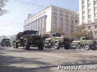 Праздничный парад, посвященный 10-й годовщине Независимости Украины. Лучшие образцы военной техники на Крещатике в Киеве
