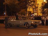 Во время тренировки военного парада, посвященного 10-й годовщине Независимости Украины (Крещатик, город Киев)