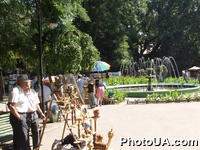 Одесский Центральный городской парк. Выставка работ художникови народных умельцев