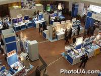 Экспозиция бизнес-форума Intel Business Solutions Forum, который проходит в Киеве 1-2 октября