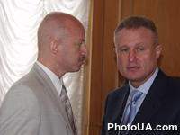 Народные депутаты Украины Александр Зинченко и Григорий Суркис