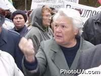 Митинг у стен Кабинета Министров Украины, организованный Всеукраинской Чернобыльской народной партией "За благосостояние и социальную защиту народа" в защиту прав чернобыльцев