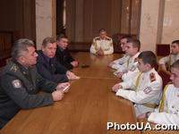 Встреча председателя Комитета Верховного Совета Украины по вопросам национальной безопасности и обороны, народного депутата Украины Бориса АЕНдресюка с курсантами Киевского военного лицея имени Ивана Богуна