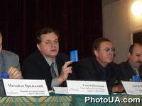 Съезд Политической партии "Яблуко". Член президиума Политсовета партии "Яблуко", народный депутат Украины Сергей Потимков. Съезд проходил в оздоровительном лагере "Лидер", Пуща-Водица.