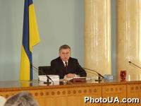 Заседание Совета экспортеров при Кабинета Министров Украины "Усовершенствование государственной экспортной политики". Председательствующий премьер-министр Украины Анатолий Кинах (г. Киев, Кабинет Министров Украины)