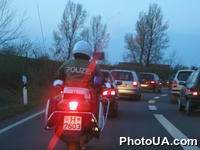 Патрульный полицейский на автомобильной трассе (Германия)