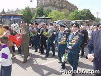 Ветераны на праздничном параде в Киеве в честь Дня Победы в Великой Отечественной Войне