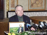 Пресс-конференция, посвященная трагической гибели народного депутата Украины 2-го и 3-го созывов А.Ермака. На фото: народный депутат Украины Григорий Омельченко