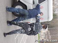 Задержание правонарушителя. Показательные выступления работников МВД Украины, отобранных для участия в международных миротворческих операциях.