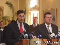 Министр Иностранных Дел Украины К.Грищенко и Посол США в Украине Джон Гербст