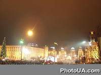 Новогодняя ночь. Майдан Независимости в Киеве 31 декабря