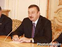 В Украину с двухдневным государственным визитом прибыл Президент Азербайджана Ильхам Алиев. На фото: Президент Азербайджана Ильхам Алиев на встрече с Председателем Верховной Рады Украины Владимиром Литвиным