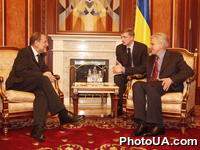 Встреча Председателя Верховной Рады Украины Владимира Литвина с Верховным комиссаром ЕС по вопросам внешней политики Хавьером Соланой