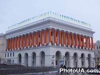 Майдан Независимости, г. Киев. Подготовка к инаугурации новоизбранного Президента Украины Виктора Ющенко