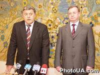 Брифинг с участием председателя Счетной палаты Украины Валентина Симоненко и председателя Счетной палаты Росийськой Федерации Сергея Степашина