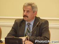 Пресс-конференция Председателя Государственной налоговой администрации А.Киреева "Действия правительства, направленные на создание благоприятного для инновационной деятельности предпринимательской среды". На фото: зампредседателя ГНАУ Сергей Лекарь