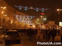 Улица Крещатик в городе Киеве