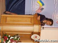 Встреча Государственного секретаря США К.Райс с украинскими студентами в красном корпусе Национального университета им. Т.Шевченко
