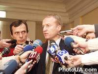 Заседание второго этапа первого съезда Партии патриотических сил Украины (ППСУ). На фото: лидер ППСУ Александр Зинченко