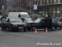 ДТП на улице Крещатик в городе Киеве