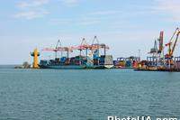 Порт в Одессе. Черное море. Украина.