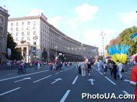 День Независимости Украины. 15-я годовщина независимости. Ул. Крещатик. Киев.  2006 год