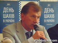 Пресс-конференция посвященная Дню шахмат в Украине. На фото: глава Государственной службы молодежи и спорта Украины Равиль Сафиуллин
