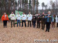 В рамках программы Президента "Зелёная страна" высадка деревьев на территории Радомышльского лесоохотничьего хозяйства